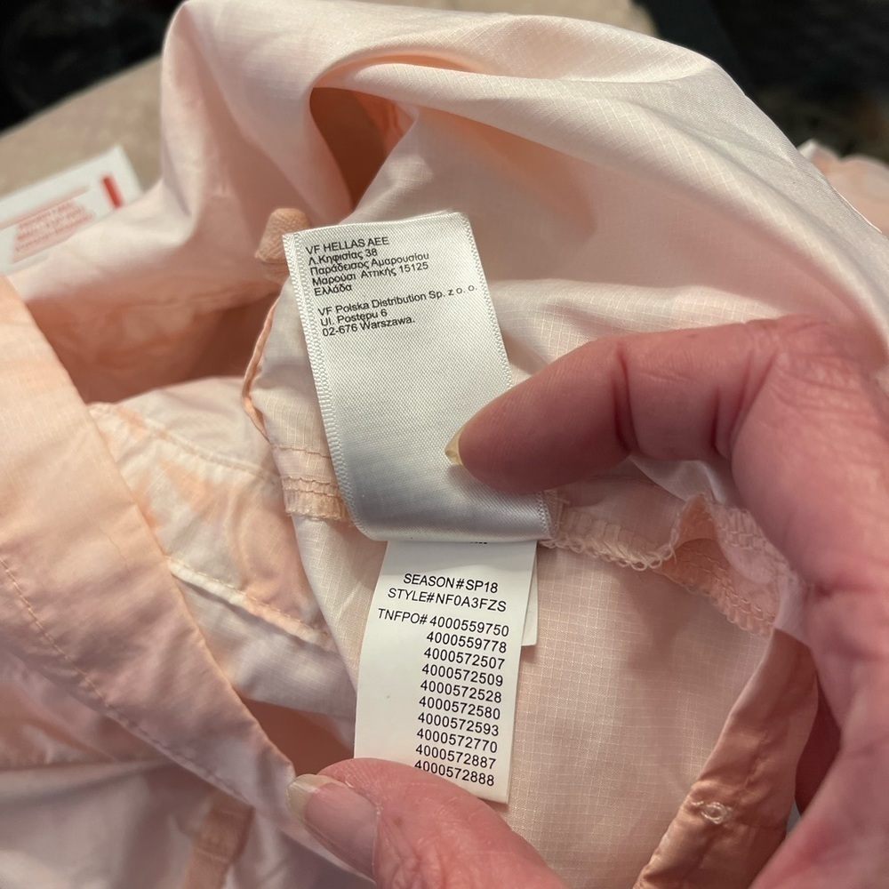 The North Face Fanorak Windwall pink tie dye pullover 1/4 zip windbreaker Size S - Picture 9 of 12